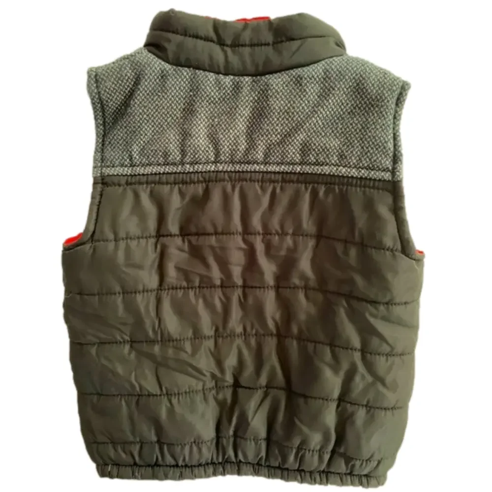 Genuine Kids Red & Gray Sleeveless Winter Vest Size 3T